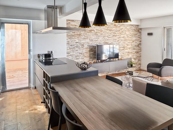 Appartement en rez de jardin surélevé 4 pièces le Cannet Mairie 82.3m²