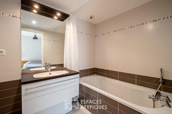 Appartement contemporain avec terrasse au sein du quartier de Confluence