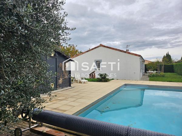 Maison de plain pied, centre ville à pied