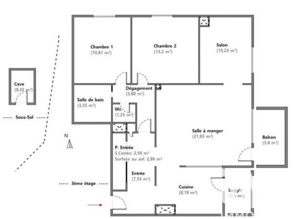 Appartement à vendre 3 pièces 83,3 m² Nîmes