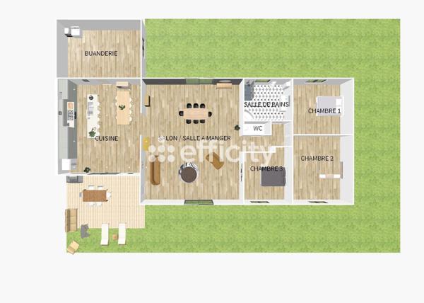 Maison 6 pièces - 140 m² Exclusivité efficity