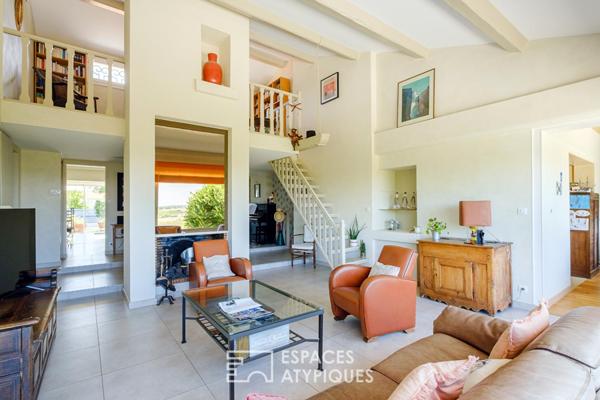 Maison d’architecte avec vue panoramique aux portes de la ville