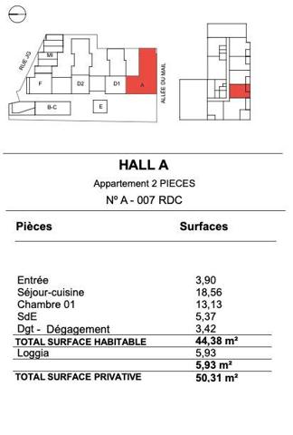 Appartement à vendre 2 pièces 44 m² La Rochelle
