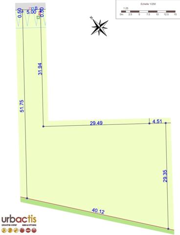 Terrain Constructible Viabilisé de 1 120 m² vendre proche de MONTAUBAN
