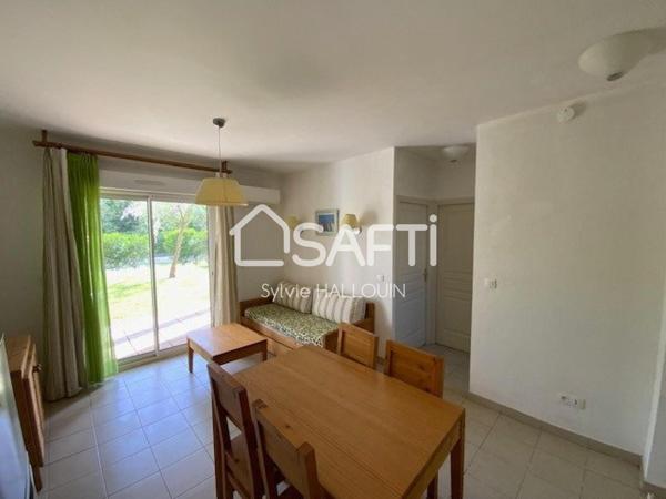 Appartement T2 bord de mer 34m² jardin parking