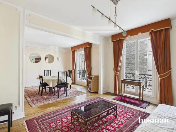 Appartement traversant de 4 pièces de 78m² - 2 chambres - Rue de l'Arc de Triomphe, Paris