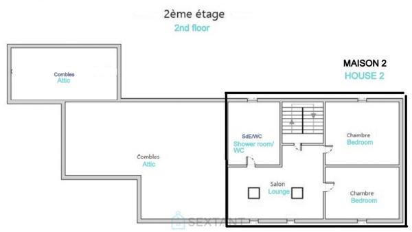 IMPOSANT ENSEMBLE IMMOBILIER, 2 MAISONS ATTENANTES, 8 CHAMBRES, GRAND JARDIN, PISCINE HORS SOL