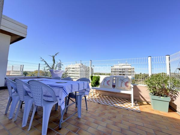 Au 6ᵉ et dernier étage d’une résidence sécurisée, découvrez cet appartement d’exception d’environ 165 m², offrant un cadre de vie privilégié au cœur d’Orléans.Son véritable atout : un rooftop panoramique privatif, offrant une vue dégagée et imprenable sur la ville, véritable prolongement des espaces de vie.
L’accès à l’appartement se fait directement par ascenseur, avec une arrivée privative qui donne immédiatement dans le hall d'entrée. Le vaste hall dessert un élégant salon-séjour d’environ 40 m², largement ouvert sur l’extérieur et baigné de lumière grâce à sa position dominante et ses nombreuses ouvertures.
La cuisine, entièrement rénovée en 2023, associe lignes contemporaines, qualité des prestations et fonctionnalité, dans un espace pensé aussi bien pour le quotidien que pour recevoir.
L’espace nuit offre une organisation particulièrement confortable et préserve l’intimité de chacun. Trois chambres disposent chacune de leur propre salle d’eau et d’un accès direct au rooftop, permettant de profiter pleinement de la terrasse depuis les espaces privés.
La suite parentale vient compléter cet ensemble avec son dressing, sa salle de bains et son ouverture privilégiée sur la terrasse. Deux WC indépendants complètent l’agencement.
L’appartement a bénéficié de plusieurs travaux récents : installation électrique refaite en 2022 et fenêtres remplacées en 2025, offrant un confort supplémentaire et une réelle tranquillité d’esprit.
Autre avantage particulièrement intéressant : un studio indépendant vendu avec l’appartement. Loué meublé depuis 22 ans à un locataire sérieux, il génère actuellement 400 € charges comprises par mois, constituant un revenu locatif immédiat.
Une place de parking, un garage fermé ainsi qu’une cave complètent ce bien aux prestations rares.
Un appartement singulier par ses volumes, son dernier étage, son rooftop privatif et ses nombreux espaces extérieurs, offrant un art de vivre privilégié au cœur d’Orléans.
