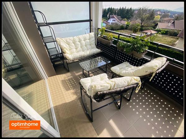 A louer ORNEX , superbe appartement T3 de 82m² meublé avec terrasse et garage