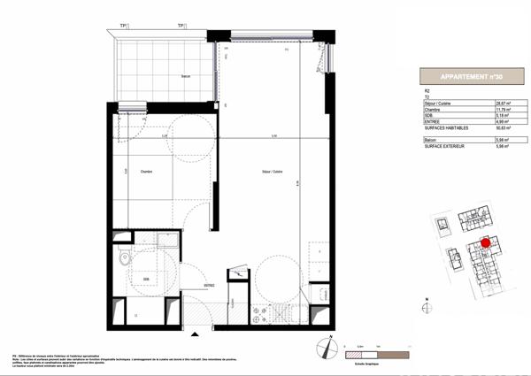Appartement à vendre 2 pièces 50,63 m² Arradon