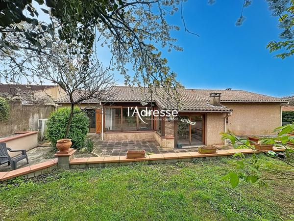 l'Adresse Immobilier - Cornebarrieu - Maison T6 de 140m² avec véranda et garage