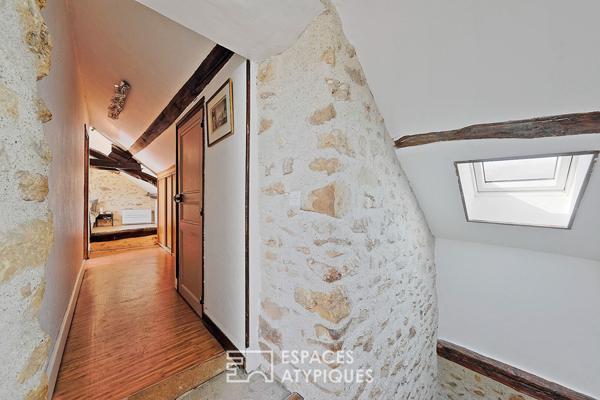 Maison en pierre avec un généreux jardin et ses arbres fruitiers