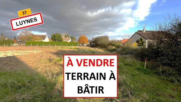 Terrain à Batir à vendre à Luynes dans l'Indre-et-Loire (37230), ref : 999/3641
