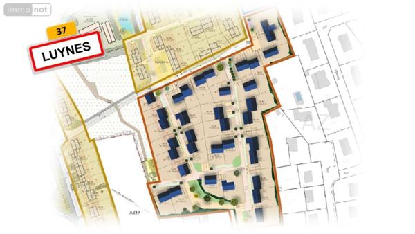 Terrain à Batir à vendre à Luynes dans l'Indre-et-Loire (37230), ref : 999/3641