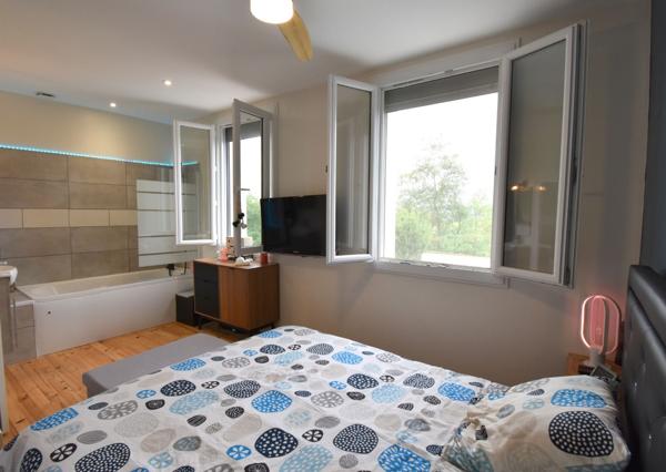 Saint-Juéry (81160) Maison connectée et économe (DPE B) – Terrasse, piscine & dépendance