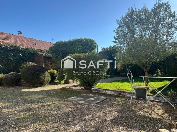 Maison 98 m², 3 pièces, deux chambres, bureau, garage