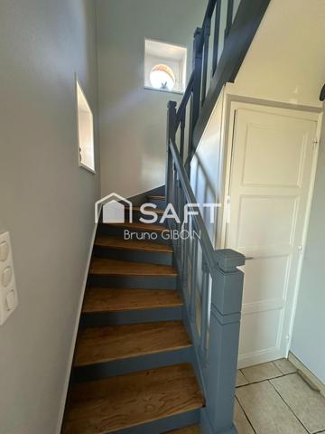 Maison 98 m², 3 pièces, deux chambres, bureau, garage