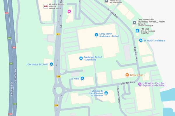 Local/bureau à vendre ANDELNANS (90)