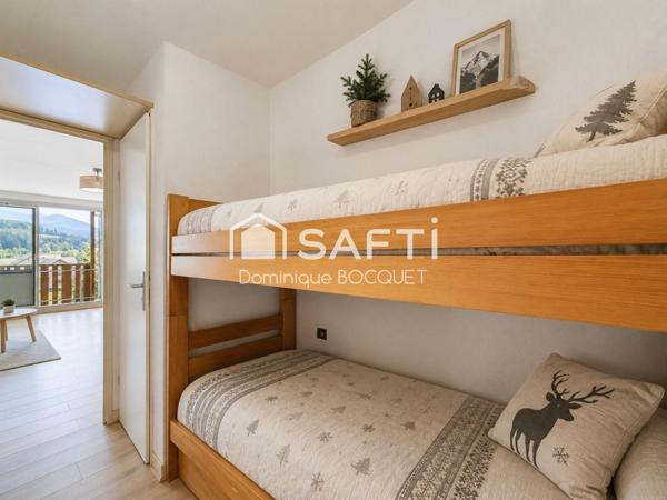 Studio + cabine 27 m2, exposé sud, balcon, ascenceur.
