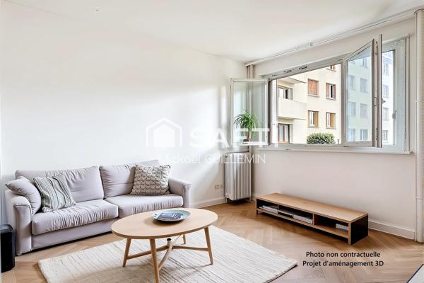 Deux pièces fonctionnel et au calme