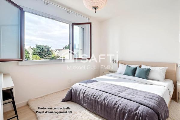 Deux pièces fonctionnel et au calme