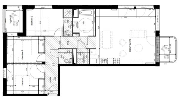Appartement à vendre 4 pièces 93 m² Annecy