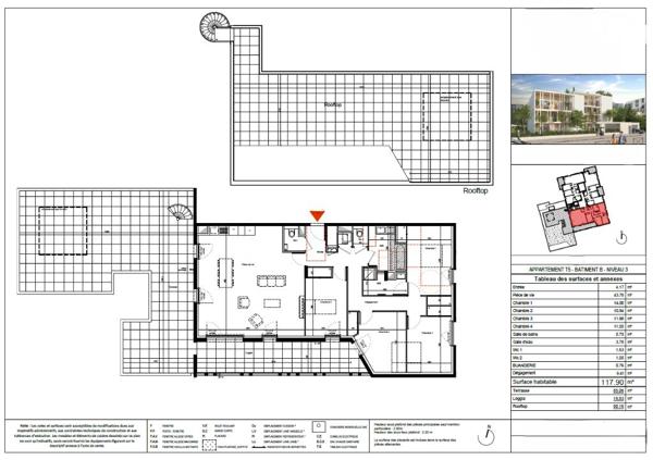 Francheville-le-Bas – T5 en attique avec rooftop privatif et terrasses d'exception