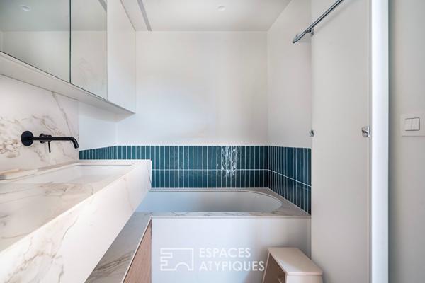 Appartement repensé par architecte avec terrasses