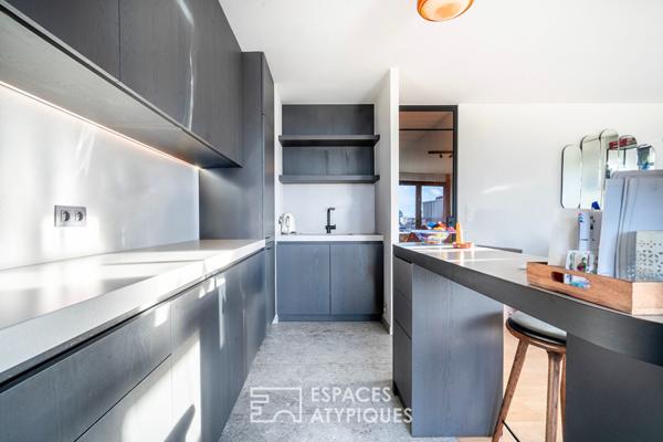 Appartement repensé par architecte avec terrasses