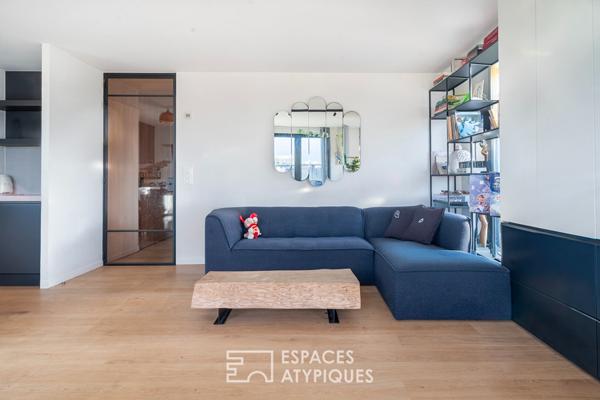 Appartement repensé par architecte avec terrasses