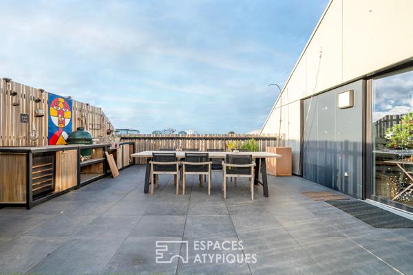 Appartement repensé par architecte avec terrasses