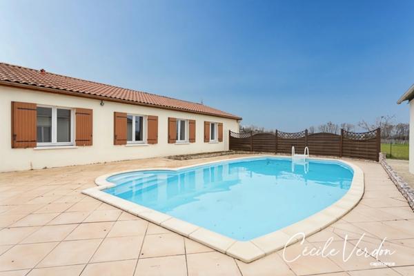 Maison 7 pièces avec piscine et dépendance à vendre à LAMONZIE SAINT MARTIN (24).