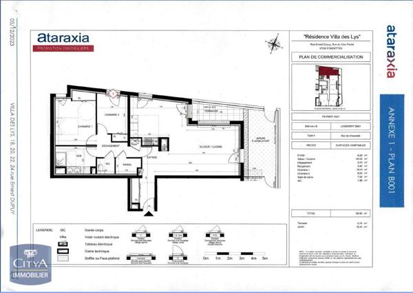 Appartement à louer 3 pièces 89.8m²
