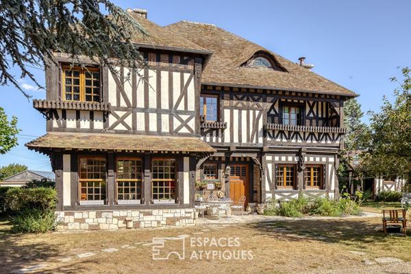 Demeure anglo-normande avec maison d’amis proche du Jardin des Plantes