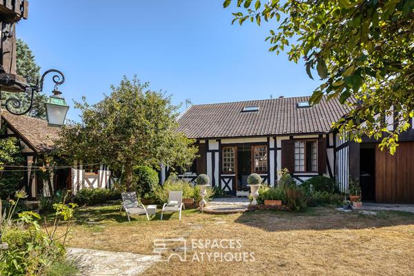 Demeure anglo-normande avec maison d’amis proche du Jardin des Plantes