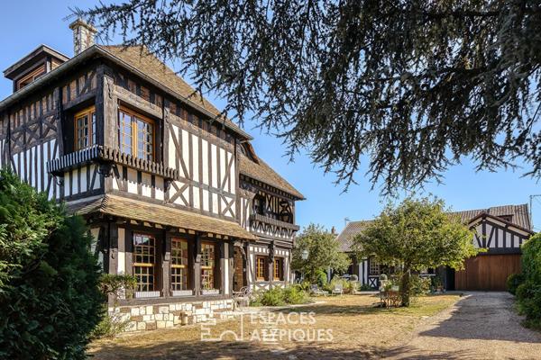 Demeure anglo-normande avec maison d’amis proche du Jardin des Plantes