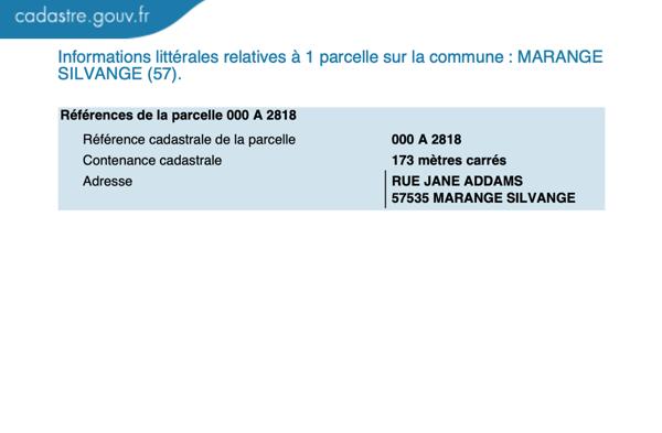 Terrain à vendre 173 m² Marange-Silvange