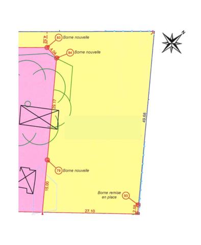 Grand terrain constructible et plat