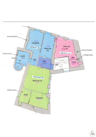 3 Appartements de carateres Sarlat centre