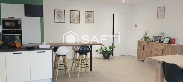 Maison récente de 2023 – 105 m² habitables – 3 chambres – Terrain clos de 450 m² : une opportunité rare à découvrir rapidement à Moutiers-les-Mauxfaits