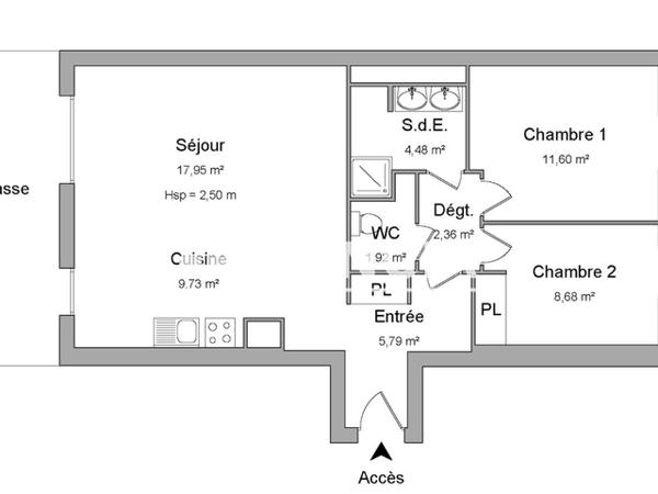 Location Appartement 3 pièces 66.15 m² - 20A ET B AVENUE FONT ARGENT Besancon 25000