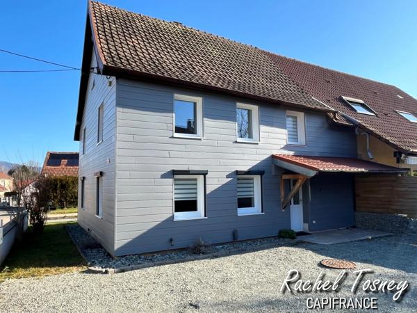 Maison mitoyenne à louer 4 pièces ANJOUTEY (90) avec terrasse et cour !