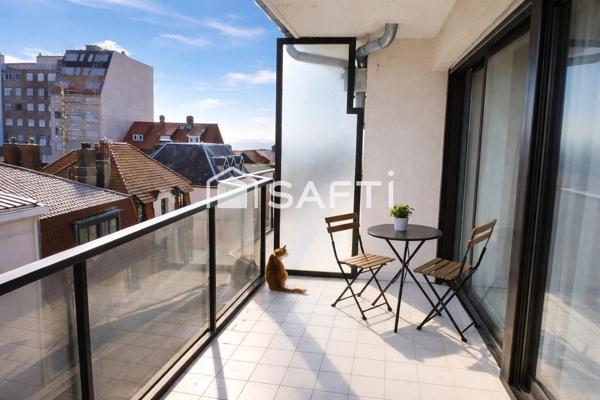 Appartement centre ville plein sud vue mer