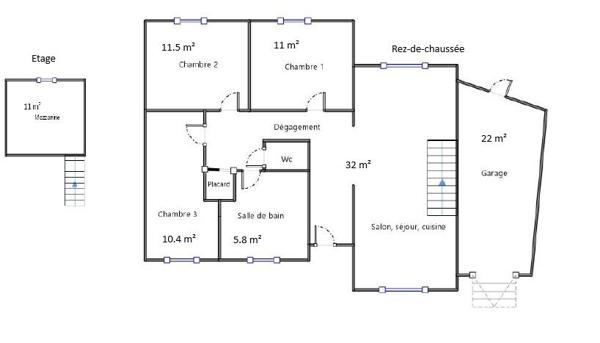 Vitrolles Nord Maison de plain pied T5 individuelle avec jardin et garage