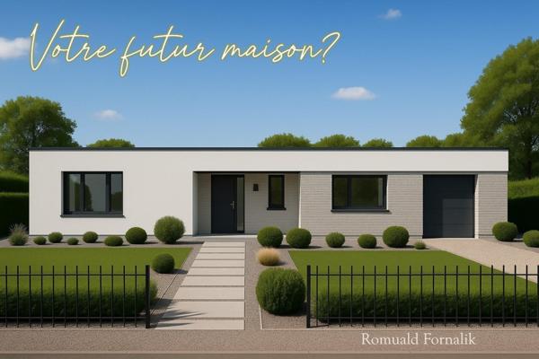 Terrain à bâtir avec grande façade