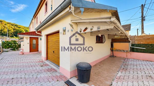 Charmante maison mitoyenne F4 avec garage et jardin à Mandeure Maison F4 mitoyenne - 88 m² - Jardin & Garage