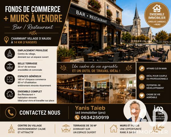 Restaurant à vendre 320 m² Feneu