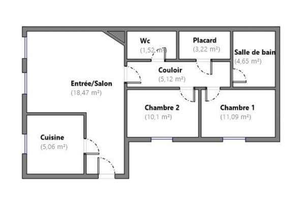 Appartement à vendre 3 pièces 58 m² Marchenoir