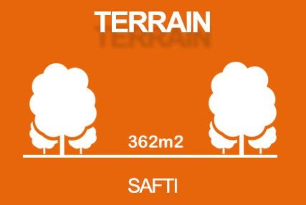 Terrain à bâtir de 362 m²