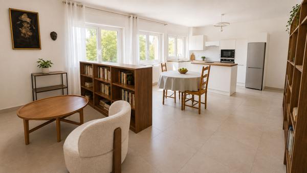 Appartement vendu EN VIAGER de 4 pièces 90 m2 avec une rente viagère à 700 € mensuel à Etampes.